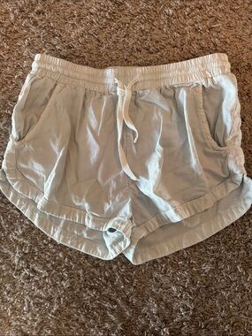 Billabong Cream Athletic Drawstring Shorts